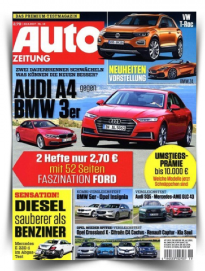 Noch verfügbar Jahresabo der „Auto Zeitung“ für einmalig nur 9,90 Euro Snipz.de