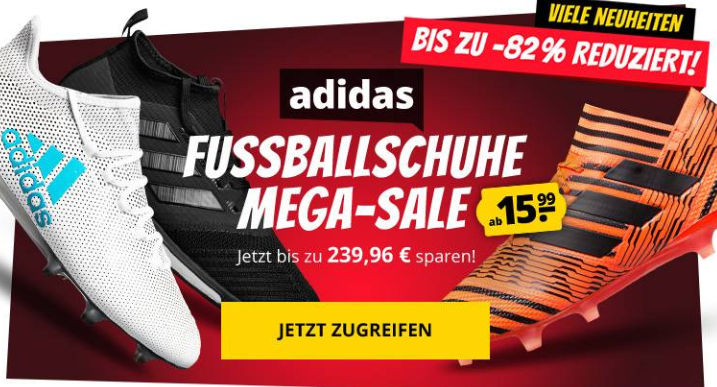 Großer Adidas Fußballschuh-Sale bei SportSpar – schon ab 19,99 Euro!