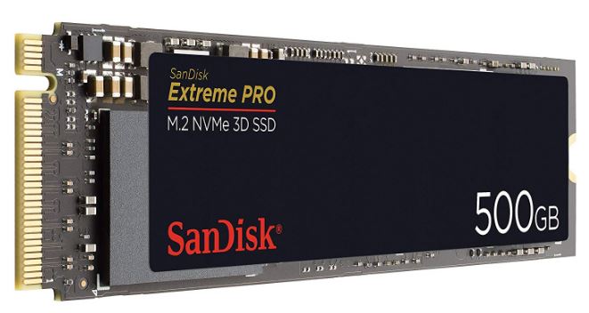 SanDisk Extreme Pro M.2 NVMe 3D SSD (500 GB) für nur 79,- Euro inkl. Versand