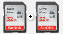 SANDISK Ultra SDHC 32 GB Speicherkarte im Doppelpack für nur 15,- Euro inkl. Versand
