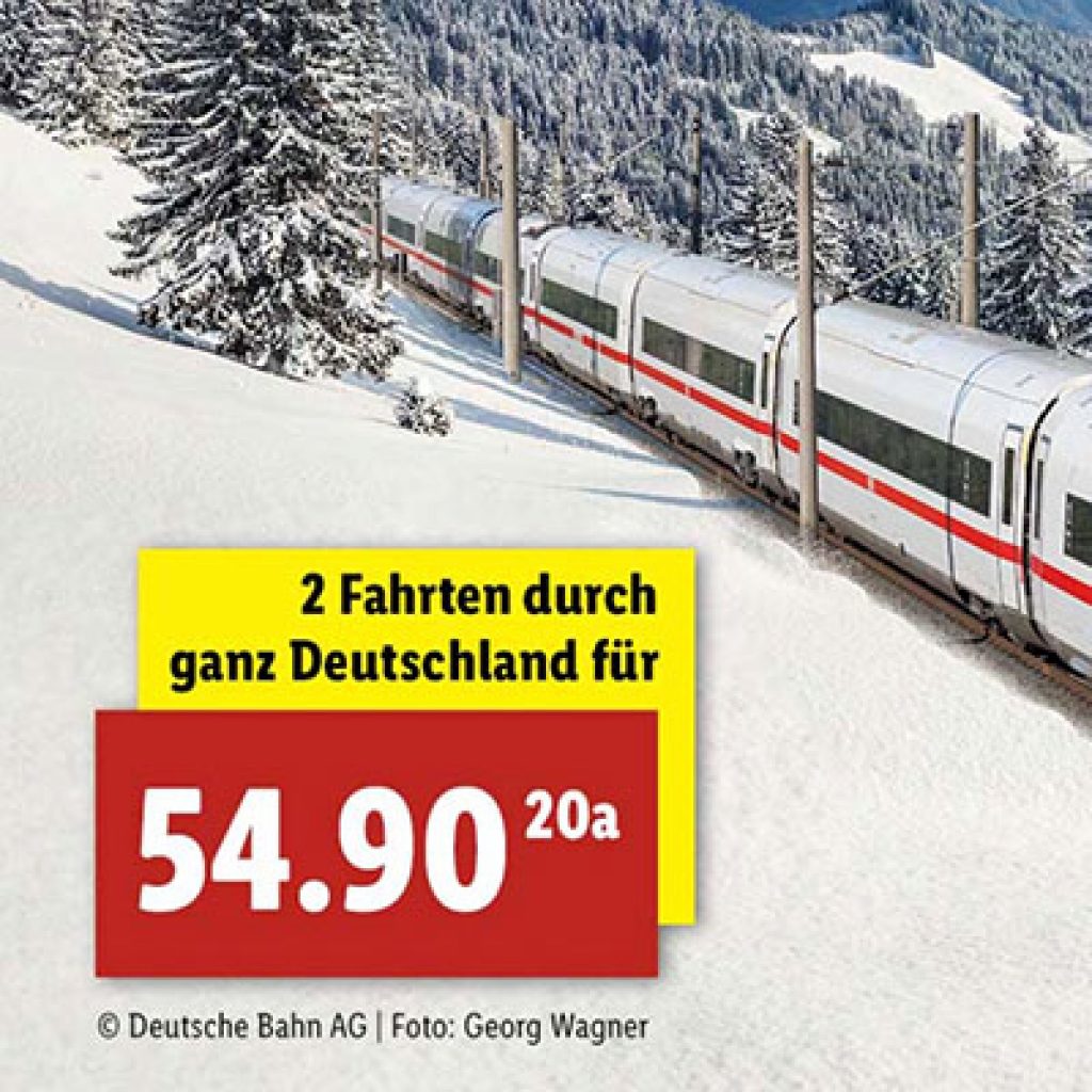 Das Lidl DB-Ticket – 2 IC/ICE Fahrten Durch Deutschland Für Nur 54,90 ...