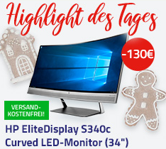 HP EliteDisplay S340c 34 Zoll Curved LED-Monitor für nur 639,- Euro inkl. Versand