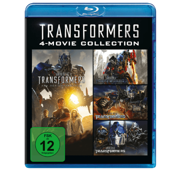 Transformers 1-4 Collection [Blu-ray] für nur 15,- Euro inkl. Versand