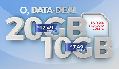 Verschiedene o2 my Data Tarife – z.B. my Data M mit 10GB für mtl. 19,99 Euro + 300,- Euro Auszahlung