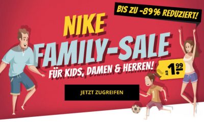 Großer Nike Family Sale bei SportSpar mit Rabatten von bis zu 89%