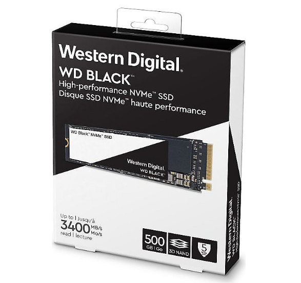 WD Black High-Performance NVMe SSD M.2 PCIe 500GB für nur 99,90 Euro inkl. Versand