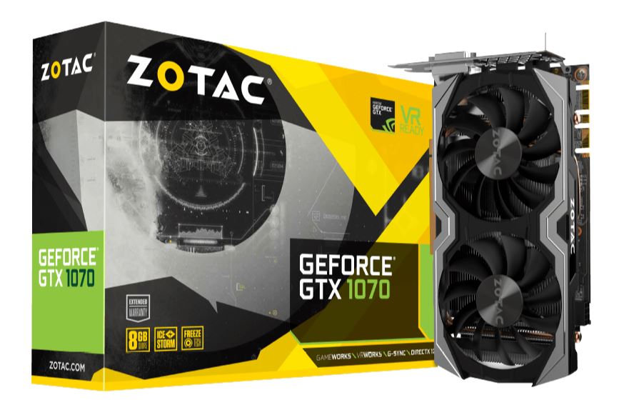 Wieder da: ZOTAC GeForce GTX 1070 Mini 8GB Grafikkarte für 259,- Euro