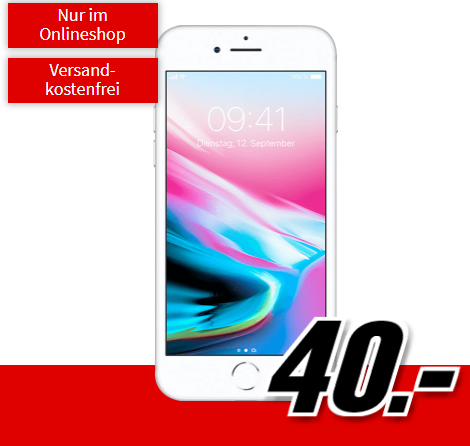 Free M Boost mit 20GB Daten und Allenet Flat für mtl. 34,99 Euro + Apple iPhone 8 für einmalig 40,- Euro