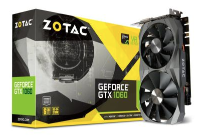 ZOTAC GeForce GTX 1060 6GB GDDR5X 6GB NVIDIA Grafikkarte für nur 199,- Euro inkl. Versand