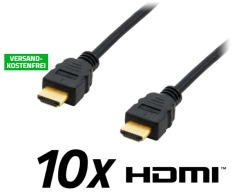 Knaller! 10er-Pack Equip HDMI-Kabel (1.8m) für nur 9,90 Euro