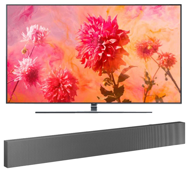 SAMSUNG GQ65Q9FNG QLED TV (65 Zoll, UHD 4K, SMART TV) + SAMSUNG HW-NW700/ZG Soundbar für nur 2.299,- Euro inkl. Versand