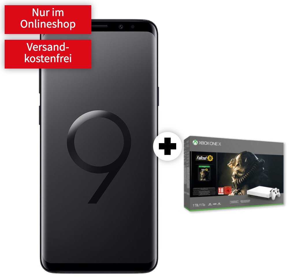 MD Vodafone real Allnet mit 8GB Daten für mtl. 31,99 Euro + Samsung Galaxy S9+ & Xbox One X Fallout 76 Bundle für nur einmalig 49,- Euro