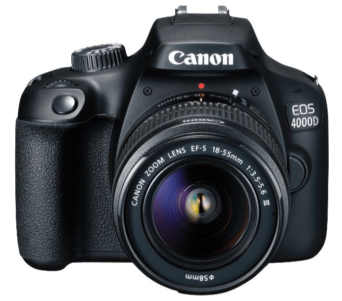 CANON EOS 4000D Kit Spiegelreflexkamera (18 Megapixel, Full HD, 18-55 mm Objektiv) für nur 222,- Euro inkl. Versand