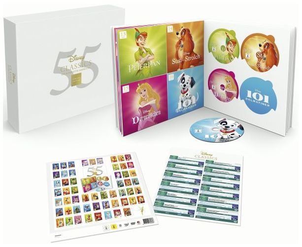 Disney Classics Komplettbox (55 Discs) [DVD] für nur 179,- Euro inkl. Versand (statt 233,- Euro)