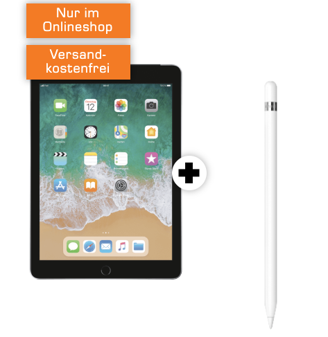 Apple iPad (2018) 32GB + Apple Pencil für nur 19,- Euro inkl. 5GB LTE Vodafone Netz nur 19,99 Euro