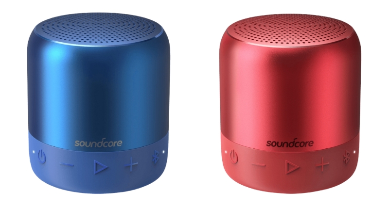 ANKER SoundCore Mini 2 Bluetooth Lautsprecher in rot oder blau je nur 27,- Euro
