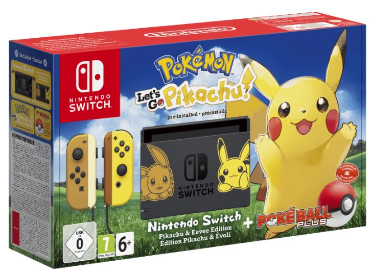 NINTENDO Switch Pokémon – Let’s Go Pikachu! Edition + Pokéball Plus für nur 329,- Euro inkl. Versand