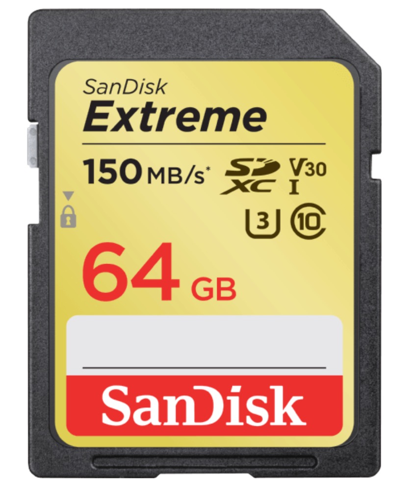 SANDISK Extreme SDXC Speicherkarte 64 GB für nur 15,- Euro inkl. Versand