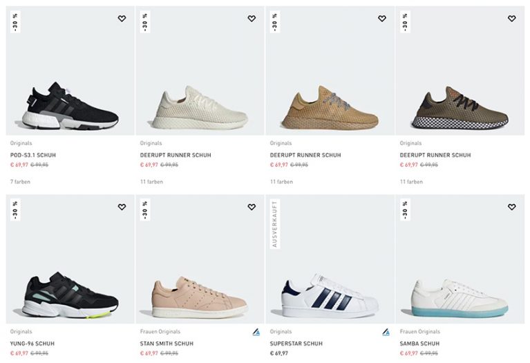 adidas 33 percent off