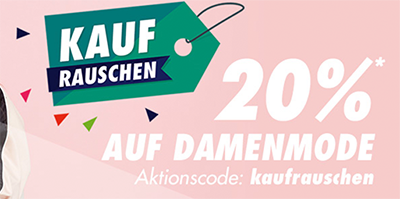 Nur heute 20% Rabatt auf Damenmode bei Galeria Kaufhof