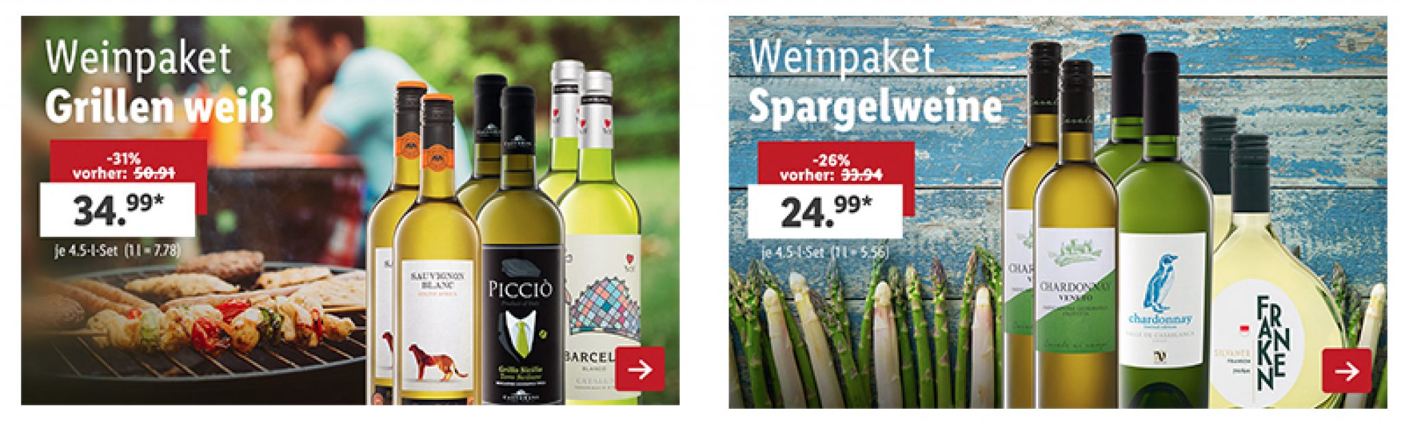 15 Rabatt auf alle Weine und Weinpakete im LIDL (MBW 60