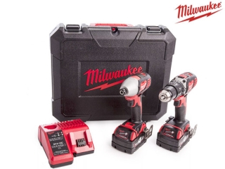 Milwaukee 18V Akku-Schlagbohrschrauber + Akku-Schlagschrauber mit 2x 4,0-Ah-Akku für 278,90 Euro