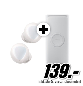 Samsung SM-R170 Galaxy Buds In-Ears + Samsung EB-U1200CSEGWW Powerbank für 139,- Euro