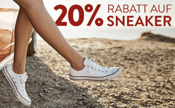 Nur heute: 20% Rabatt auf alle Sneaker im Galeria Kaufhof Onlineshop