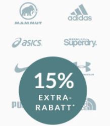 Engelhorn Sport-Markenwoche mit 15% Rabatt auf Marken wie Mammut, Adidas oder The North Face