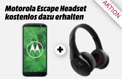 Nur bis 8:00 Uhr: MOTOROLA Moto g6 plus 64 GB + Motorola Escape Headset für zusammen nur 149,- Euro inkl. Versand