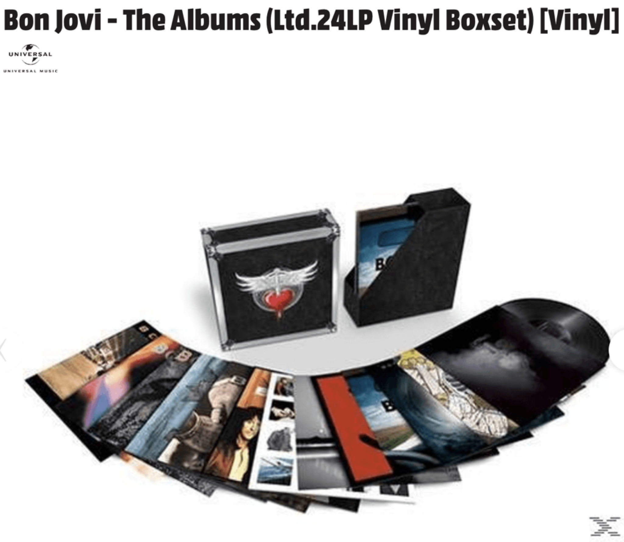 Bon Jovi The Albums (Ltd.24LP Vinyl Boxset) nur 170, Euro inkl