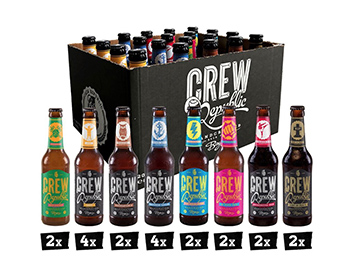 Verschiedene CREW Republic Craft Beer Pakete stark reduziert – z.B. 20 Flaschen Awesome IPA Mix für nur 30,12 Euro