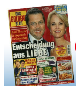 Jahresabo der Zeitschrift “Das Goldene Blatt” für nur 104,20 Euro und dazu Gutscheinprämien bis 105,- Euro