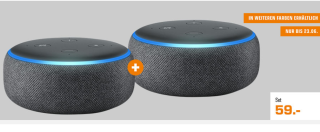 Top! Doppelpack Amazon Echo Dot 3. Gen. Smart Speaker für 59,- Euro