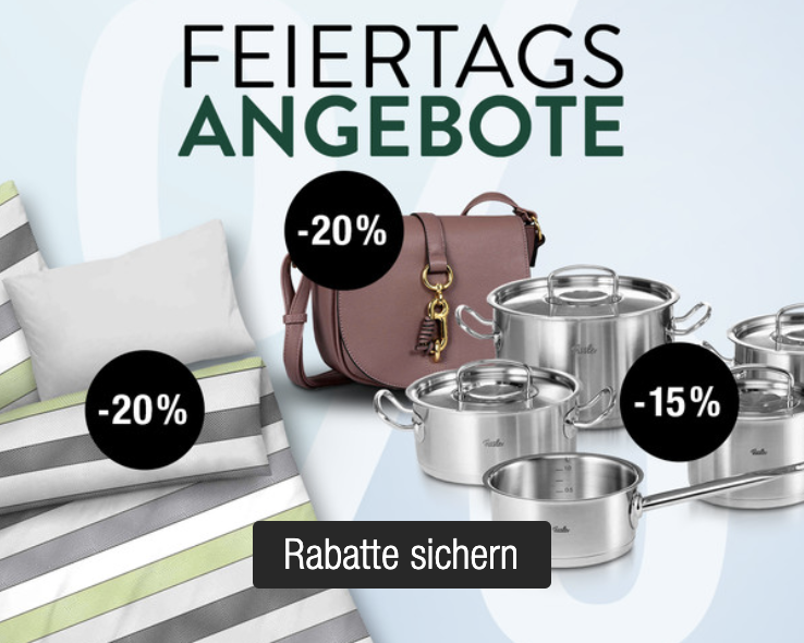 Galeria Kaufhof Feiertagsangebote – z.B. 20% Rabatt auf diverse Heimtextilien