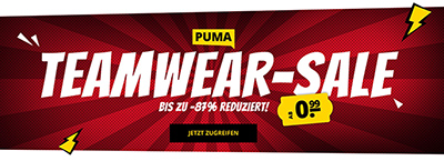 Großer Puma Teamwear-Sale bei SportSpar mit bis zu 87% Rabatt