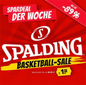 Für Basketball Fans: Spalding Sale bei SportSpar.de mit verschiedenen Basketball Schnäppchen