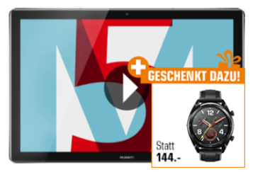 Huawei MediaPad M5 Tablet mit 32 GB + Huawei Watch GT für 349,- Euro inkl. Versand