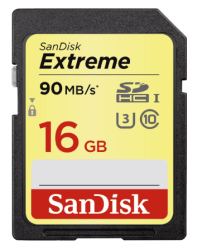 Sandisk Extreme SDHC Speicherkarte, 16 GB, 90 Mbit/s für nur 7,- Euro inkl. Versand