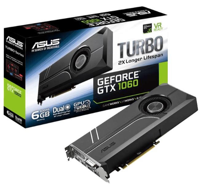 ASUS GeForce GTX 1060 Turbo 6GB für nur 164,99 Euro inkl. Versand (statt 236,- Euro)