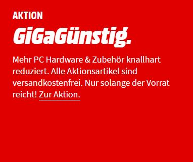 MediaMarkt “GiGaGünstig” Aktion mit verschiedener IT-Hardware