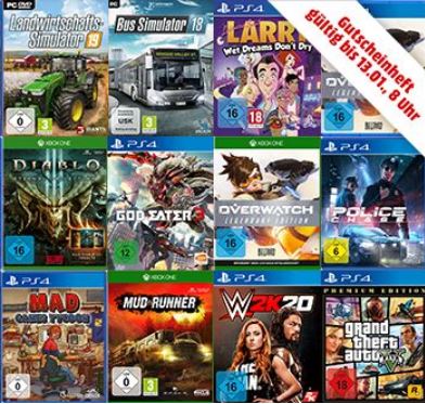 MediaMarkt: 3 Games (Xbox One, PS4, PC) für nur 49,- Euro