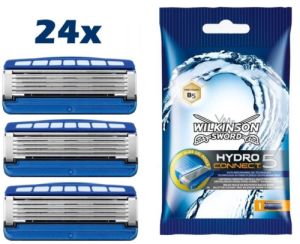 Knaller: 24x Wilkinson Sword Hydro Connect 5 Rasierklingen für nur 29,93 Euro inkl. Versand