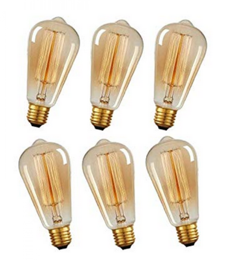 6er Set E27 Vintage Glühbirnen mit je 40W für nur 11,87 Euro inkl
