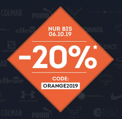 Tipp! 20% Extra-Rabatt auf über 30.000 ausgewählte Produkte bei SportScheck