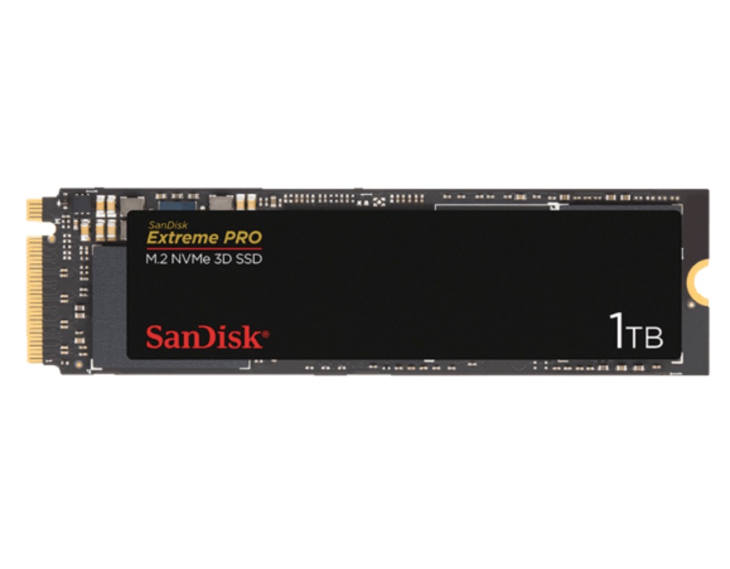 SanDisk Extreme Pro M.2 NVMe 3D SSD (1 TB) für nur 159,- Euro inkl. Versand