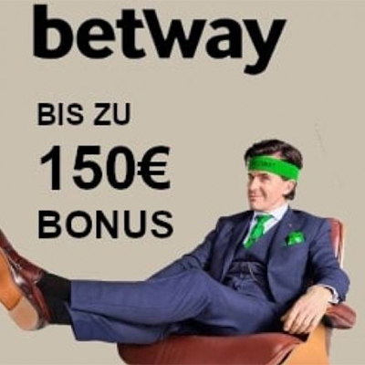 Betway: Bis zu 100€ Bonus + 20€ Amazon Gutschein