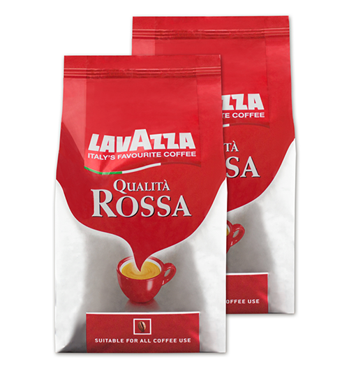 Knaller! 2kg Lavazza Kaffee Qualita Rossa ganze Bohnen für nur 15,21 Euro bei Zahlung mit Paydirekt