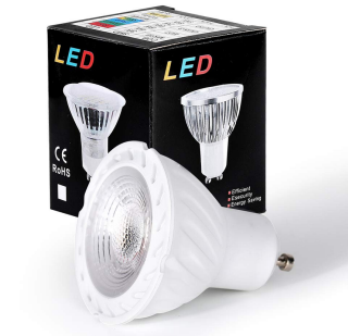 10er Set Eecoo GU10 LED-Leuchtmittel mit 500 Lumen für 16,99 Euro