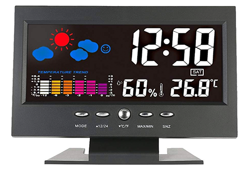 Walmeck Indoor Wetterstation mit Vorhersage und LCD Display für nur 6,99 Euro bei Amazon